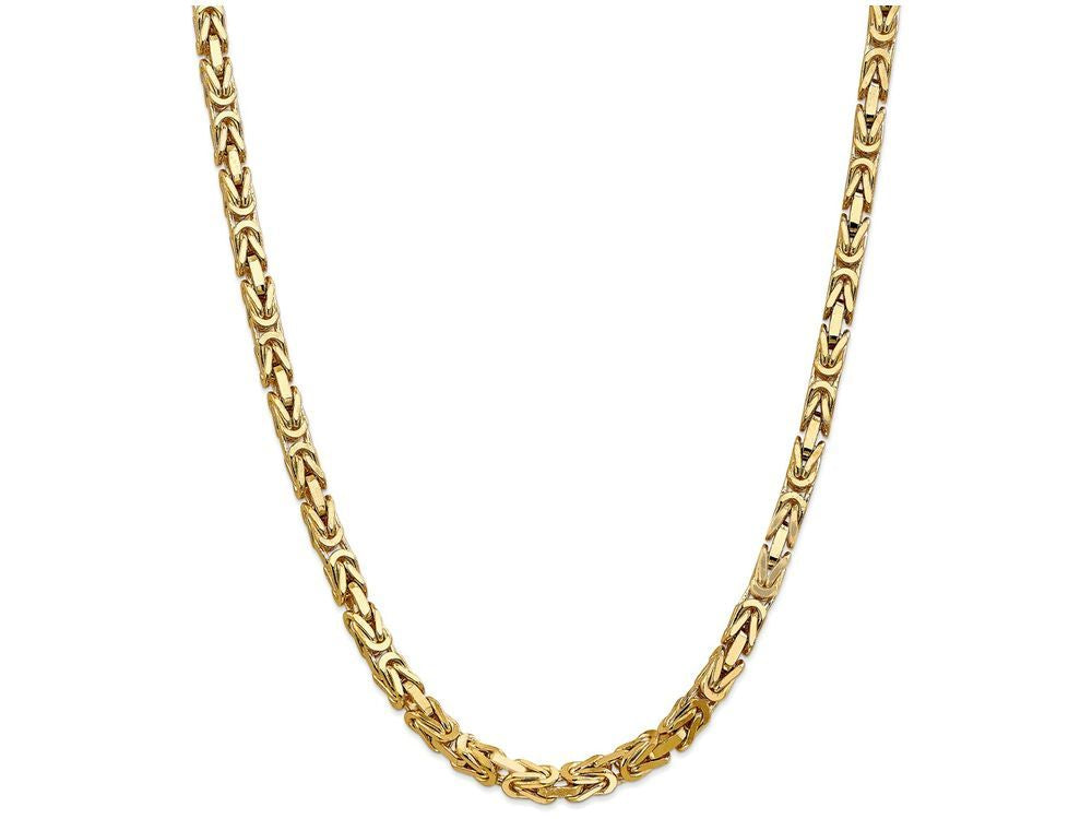 FJC Finejewelers 24 Inch 14k 5.25mm Byzantine Chain Necklace