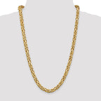 FJC Finejewelers 20 Inch 14k 6.50mm Byzantine Chain Necklace