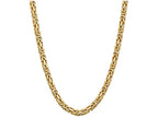 FJC Finejewelers 24 Inch 14k 6.50mm Byzantine Chain Necklace