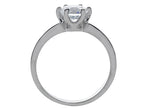 Zoe R™ 7mm 925 Sterling Silver Round Cubic Zirconia (CZ) Engagement Ring