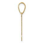 FJC Finejewelers 14k Yellow Gold Polished Block Number 1 Charm