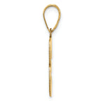FJC Finejewelers 14k Yellow Gold Polished Block Number 3 Charm