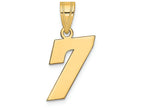 FJC Finejewelers 14k Yellow Gold Polished Block Number 7 Charm