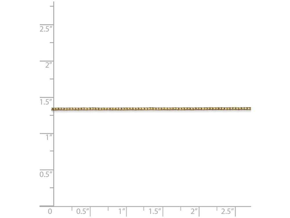 FJC Finejewelers 8 Inch 14k Yellow Gold .90mm Box Chain Bracelet