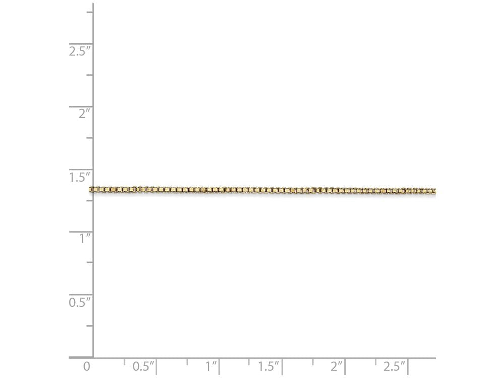FJC Finejewelers 7 Inch 14k Yellow Gold 1.0mm Box Chain Bracelet