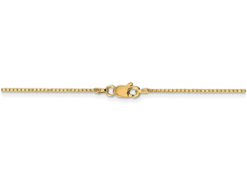 FJC Finejewelers 9 Inch 14k Yellow Gold 1.0mm Box Chain Ankle Bracelet (Smaller Ankles)