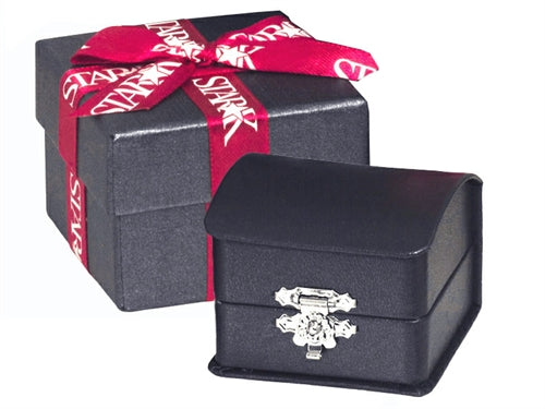 Star K Round 7mm Genuine Amethyst Screw Back Stud Earrings with Accent Stone on Top