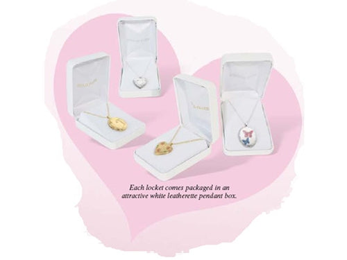 FJC Finejewelers 1/20 Gold Filled 20mm Side Swirled Heart Locket Necklace - Chain Included