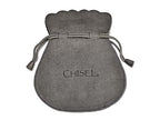 Chisel Titanium 8mm Laser Design Brushed Wedding Band
