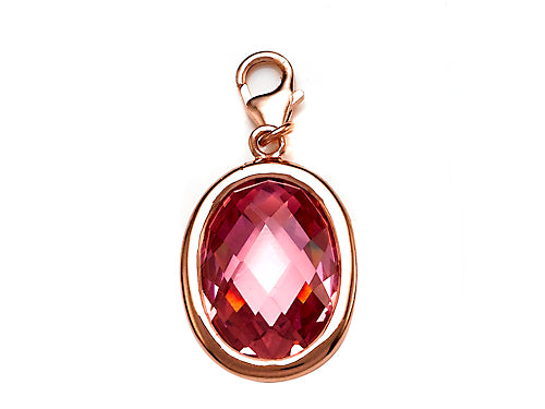 Finejewelers October Simulated Oval Shape Birth Month Charm for Charm Braclelet or Smartphone using our Smartphone Plug