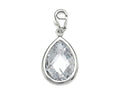 Finejewelers April Simulated Birth Month Pear Shape Charm for Charm Braclelet or Smartphone using our Smartphone Plug Ad