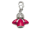 Finejewelers Pink Enamel Angel Charm for Charm Braclelet or Smartphone using our Smartphone Plug