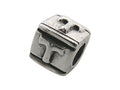 Zable™ Sterling Silver Block T-Letter Bead / Charm