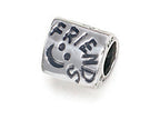 Zable™ Sterling Silver Triangular Friends Bead / Charm
