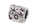 Zable™ Sterling Silver Triangular Love Bead / Charm