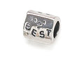 Zable™ Sterling Silver Triangular Best Bead / Charm