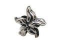 Zable™ Sterling Silver Flower-Wavy Leaves Bead / Charm