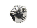 Zable™ Sterling Silver Boy Face Bead / Charm