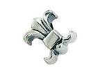 Zable™ Sterling Silver Fleur-De-Lys Bead / Charm