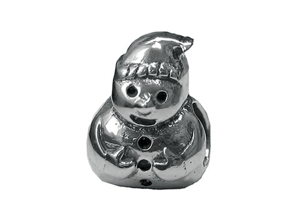 Zable™ Sterling Silver Snowman Bead / Charm