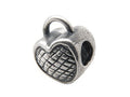 Zable™ Sterling Silver Heart Lock Bead / Charm