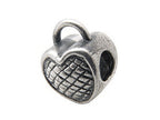 Zable™ Sterling Silver Heart Lock Bead / Charm