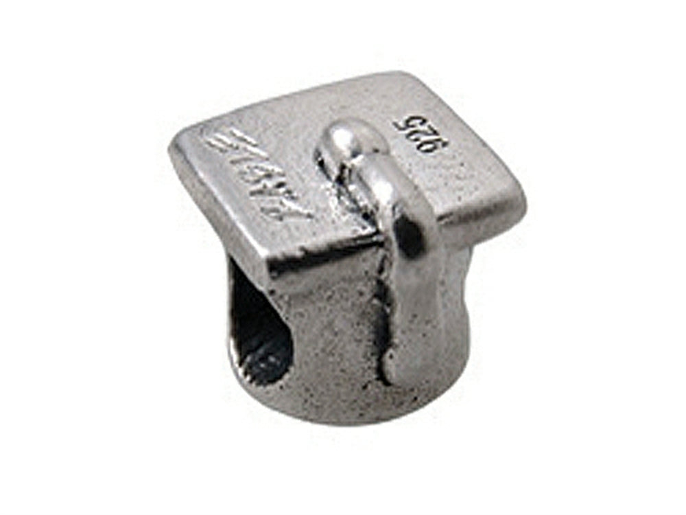 Zable™ Sterling Silver Graduation Cap Bead / Charm