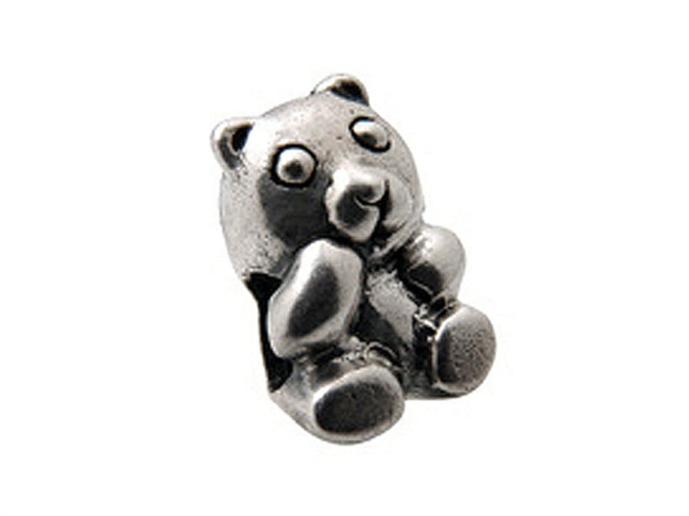 Zable™ Sterling Silver Teddy Bear Bead / Charm