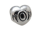 Zable™ Sterling Silver Mom Heart Bead / Charm