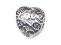 Zable™ Sterling Silver Love Heart Bead / Charm