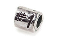 Zable™ Sterling Silver Triangular #1 inch Bead / Charm