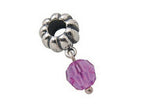 Zable™ Sterling Silver June Crystal Dangle Bead / Charm