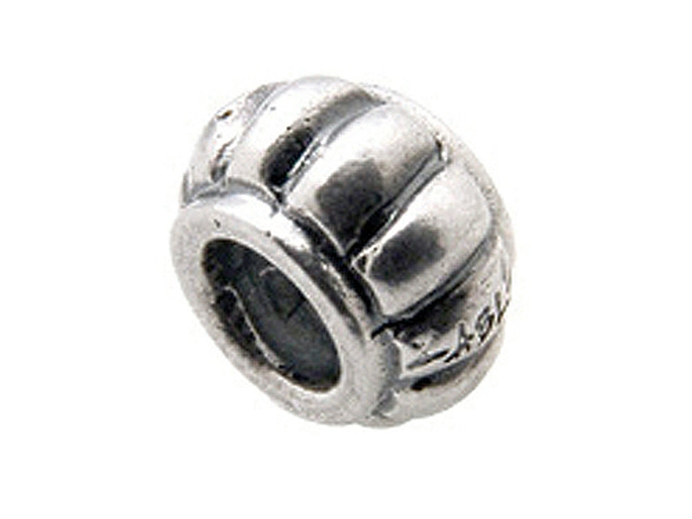 Zable™ Sterling Silver Spacer with Columns Bead / Charm
