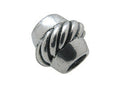 Zable™ Sterling Silver Spacer with Rope Around Bead / Charm