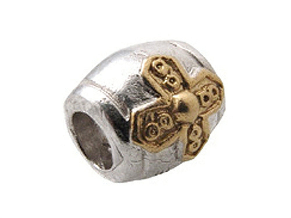 Zable™ Sterling Silver Cross Spacer Bead / Charm