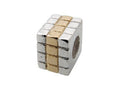 Zable™ Sterling Silver Gold Small Boxes Spacer Bead / Charm