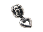 Zable™ Sterling Silver Dangle Heart Bead / Charm