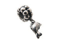 Zable™ Sterling Silver Dangle Dolphin Bead / Charm