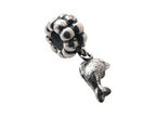 Zable™ Sterling Silver Dangle Dolphin Bead / Charm