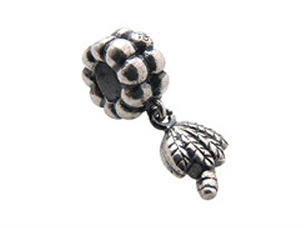 Zable™ Sterling Silver Dangle Palm Tree Bead / Charm