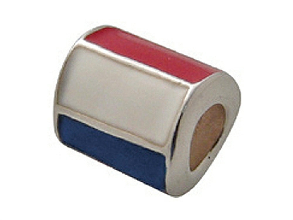 Zable™ Sterling Silver Netherlands Enamel Flag Compatible Bead / Charm