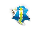 Zable™ Sterling Silver Tropical Fish, Enameled Bead / Charm
