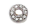 Zable™ Sterling Silver C.Z. Circle Bead / Charm