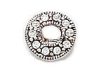 Zable™ Sterling Silver C.Z. Circle Bead / Charm