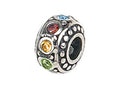 Zable™ Sterling Silver Multicolor Crystals Bead / Charm