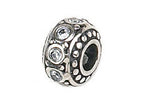 Zable™ Sterling Silver Crystal Birth Month April Bead / Charm