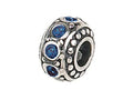 Zable™ Sterling Silver Crystal Birth Month September Bead / Charm