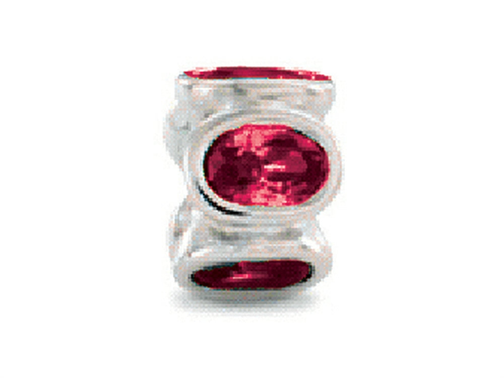 Zable™ Sterling Silver Bezel Set Ovals July Bead / Charm