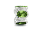 Zable™ Sterling Silver Bezel Set Ovals August Bead / Charm