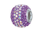 Zable™ Sterling Silver 2-tone Purple Bead / Charm